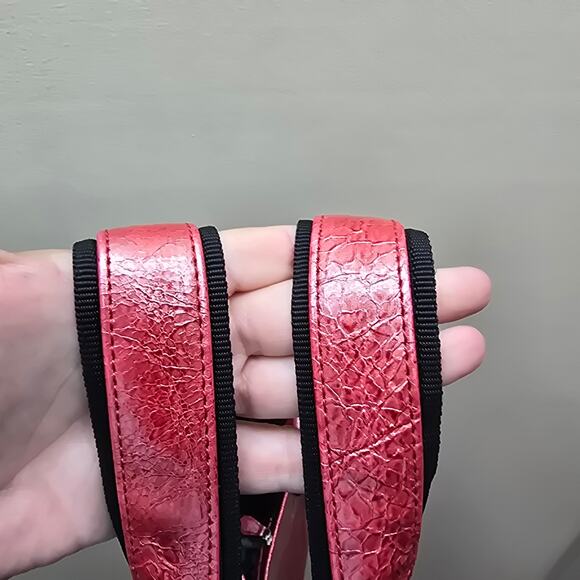 Kate Landry Large Vegan Leather Large Tote Shopper Everyday Shoulder Bag Red - Picture 10 of 10